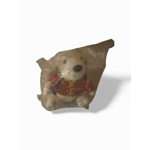 Vintage Manchu Wok Coca Cola Mascot Polar Bear Stuffed Animal Plush Toy 7" new